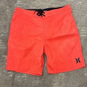 Hurley Men's Bright Red Board Shorts